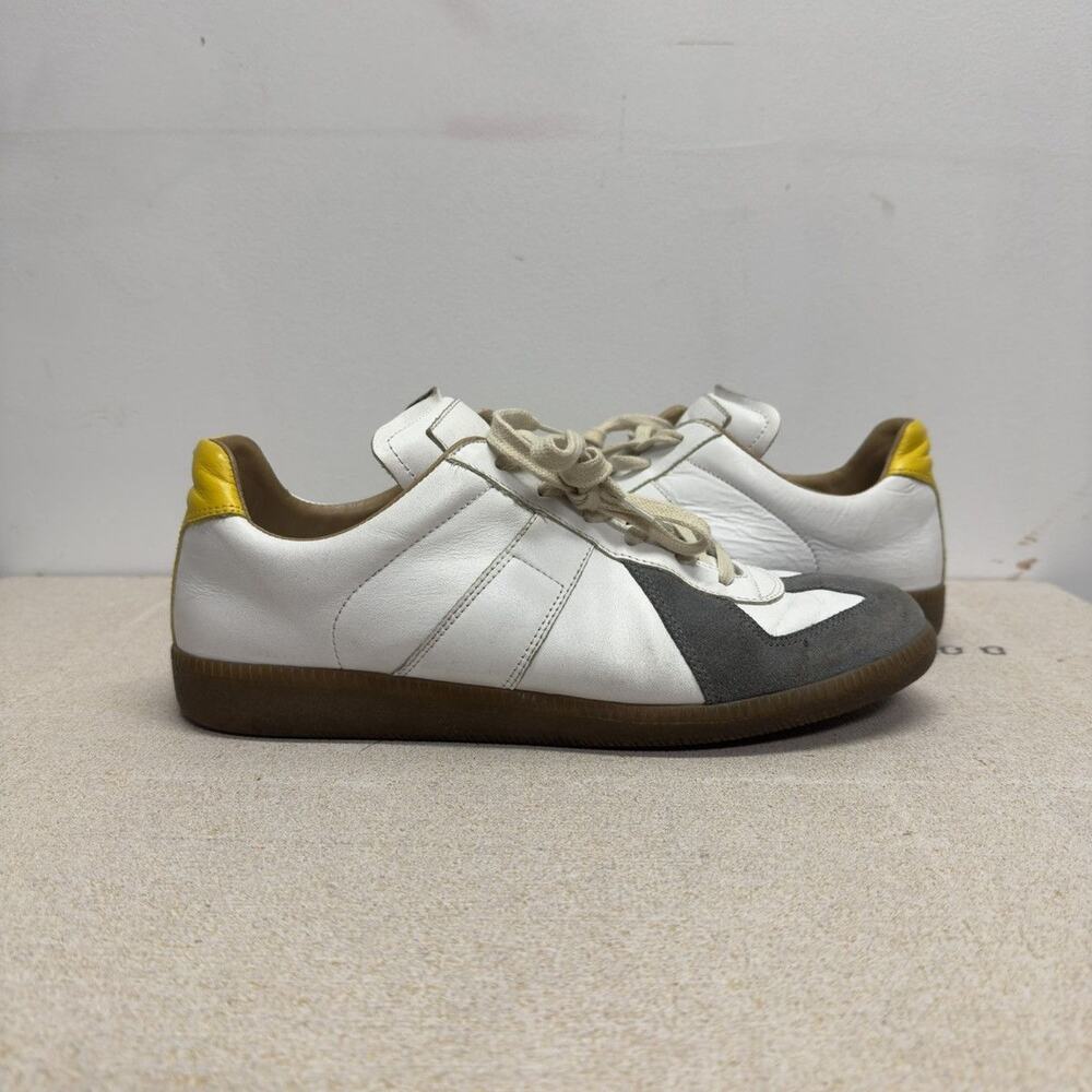 Maison Margiela Replica GAT White Neon Green Grey Sneakers